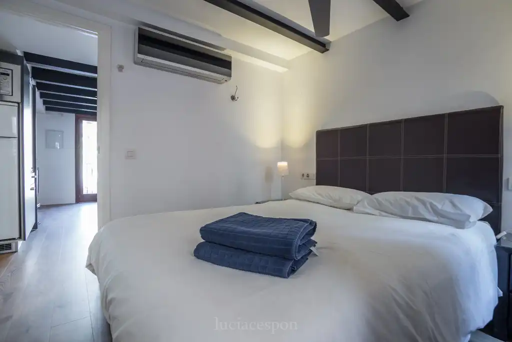 Schlafzimmer von Wohnungen zum Verkauf in  Palma de Mallorca mit Klimaanlage, Heizung und Terrasse