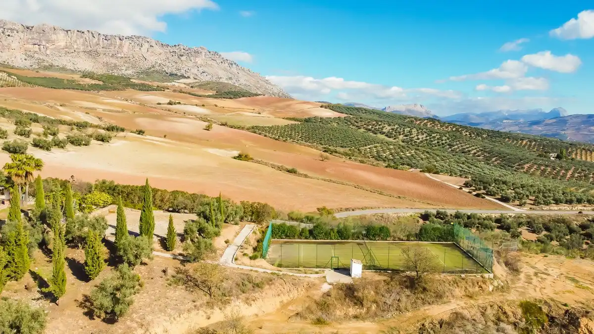 Vista exterior de Finca rústica en venda en Villanueva de la Concepción amb Aire condicionat, Jardí privat i Terrassa