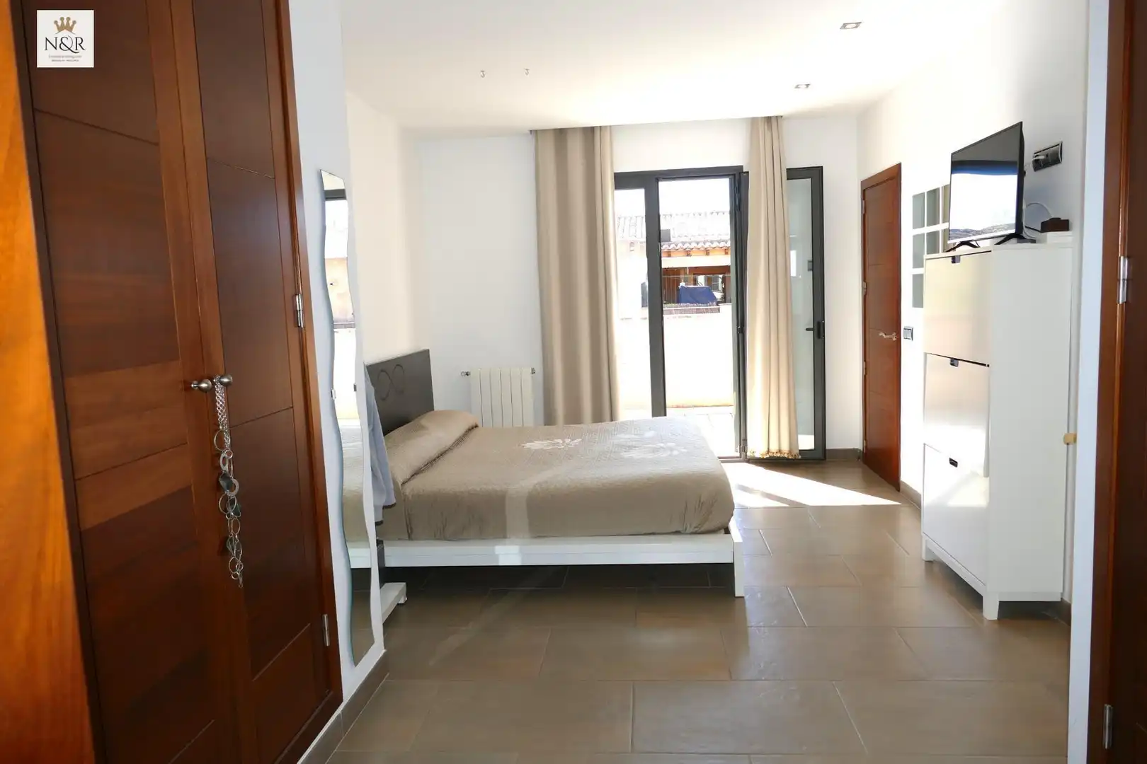 Schlafzimmer von Haus oder Chalet zur Miete in Binissalem mit Klimaanlage, Heizung und Privatgarten
