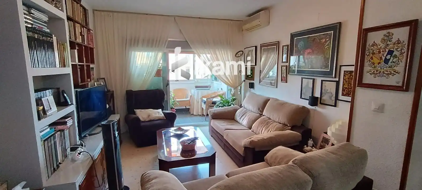 Living room of Flat for sale in Villajoyosa / La Vila Joiosa  with Air Conditioner, Heating and Terrace