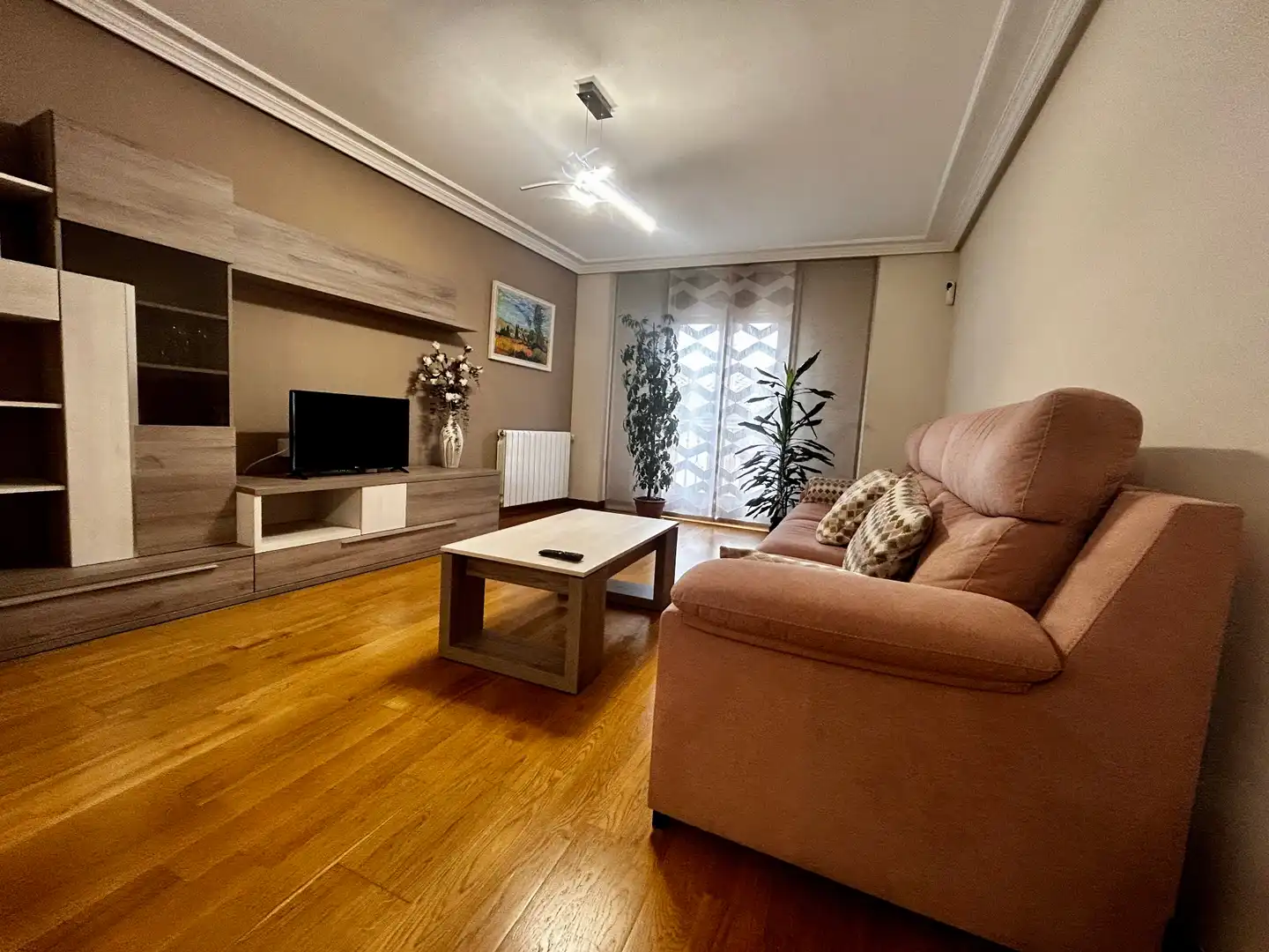 Sala d'estar de Pis en venda en Ávila amb Calefacció, Parquet i Moblat
