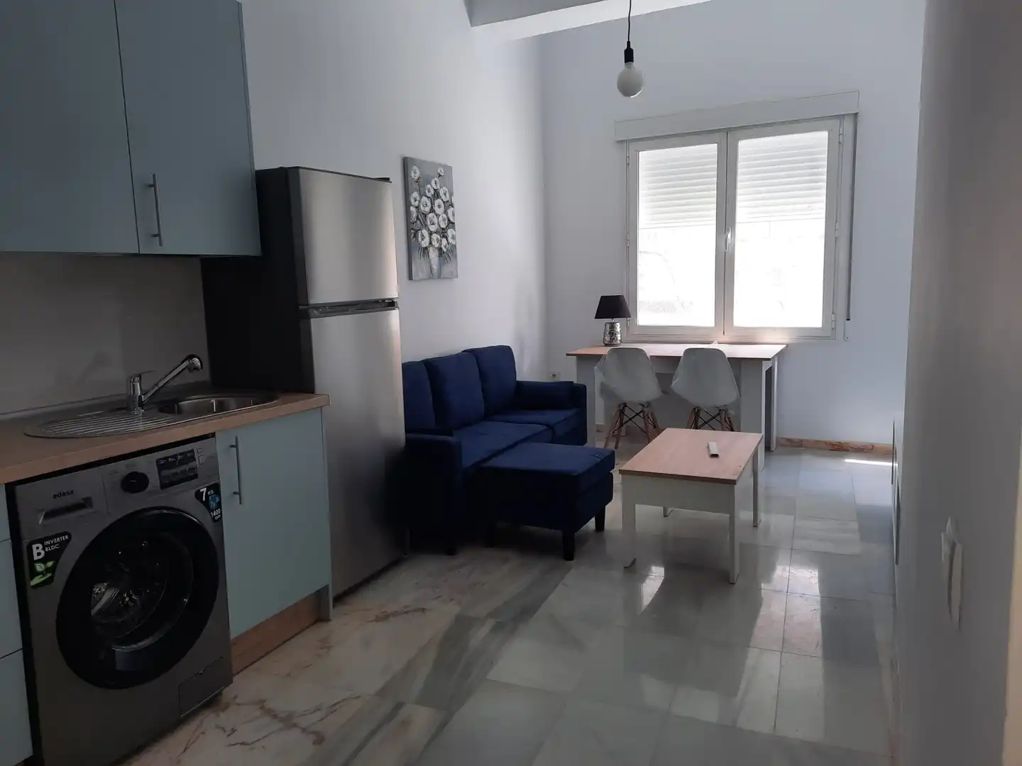 Sala de estar de Apartamento de alquiler en Badajoz con Aire acondicionado, Terraza y Trastero