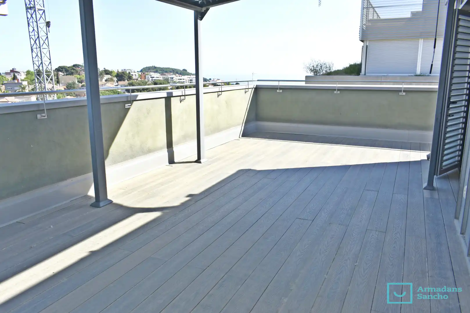 Terrace of Duplexes for rent in Tiana  with Air Conditioner, Parquet flooring and Terrace
