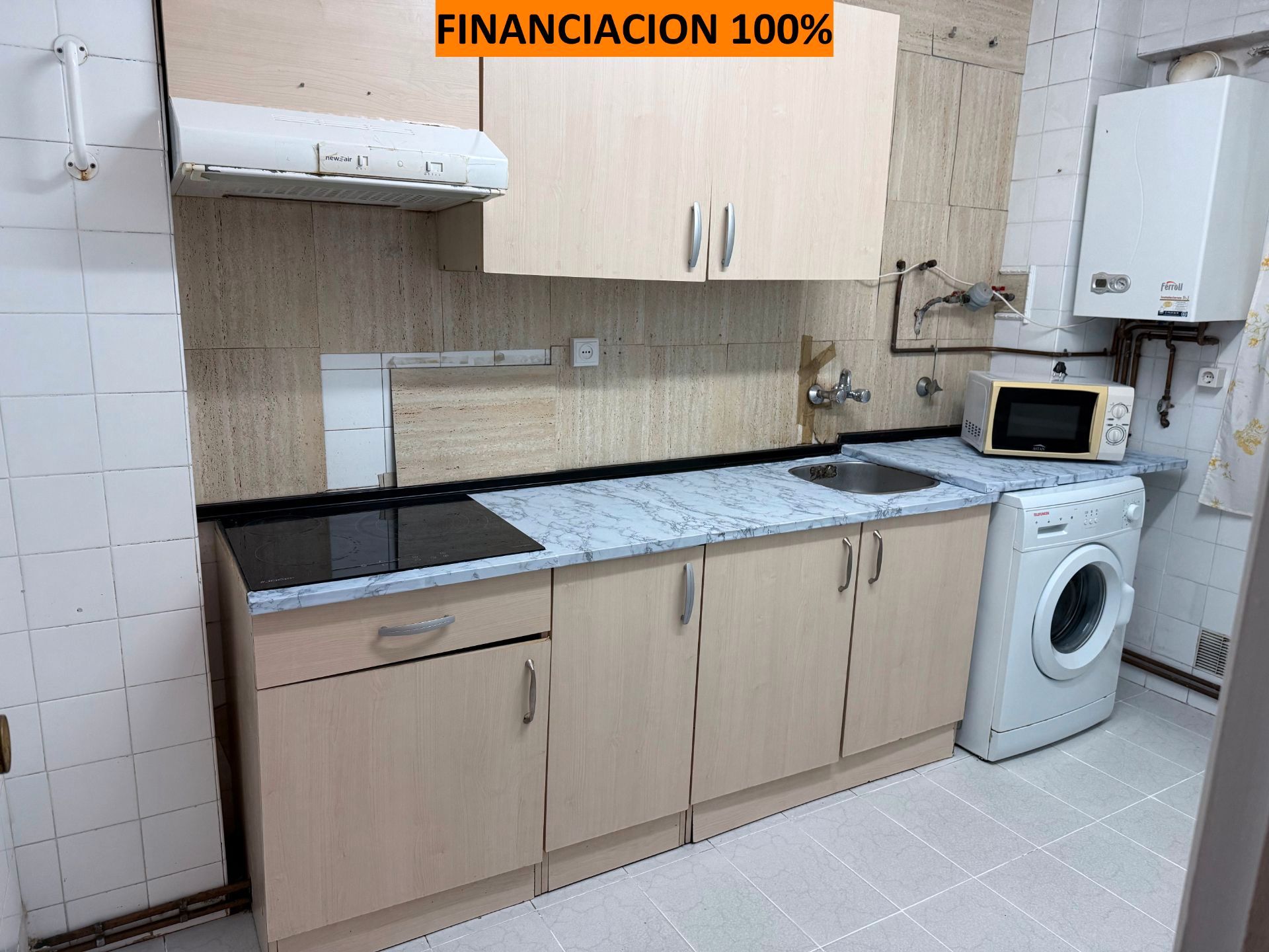 Kitchen of Flat for sale in  Zaragoza Capital  with Heating and Terrace