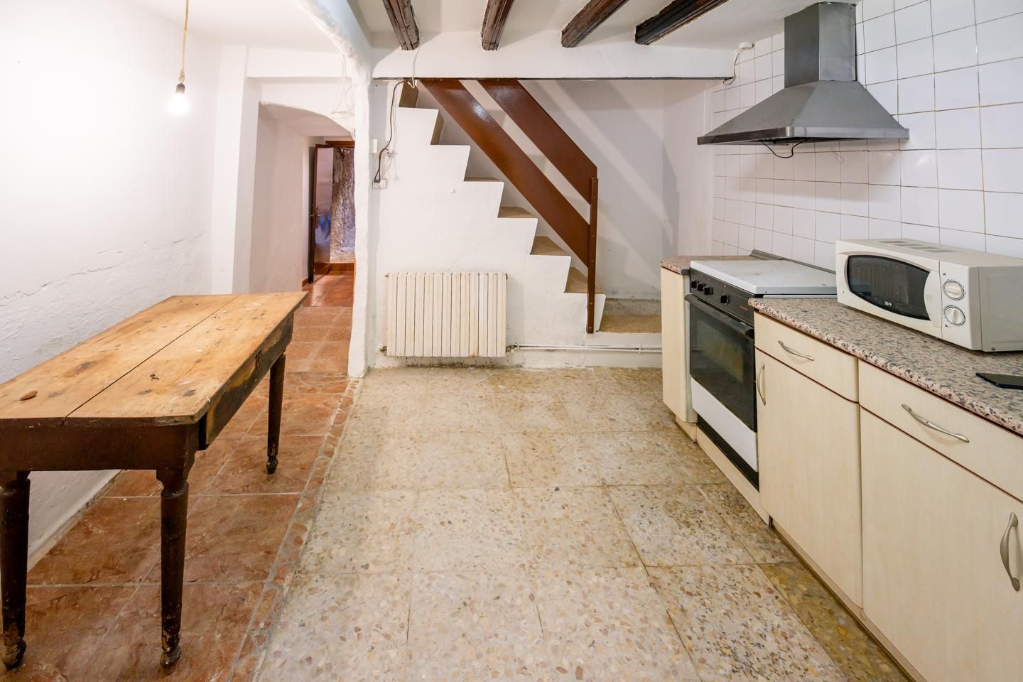 Cuina de Casa adosada en venda en Paniza amb Calefacció i Jardí privat