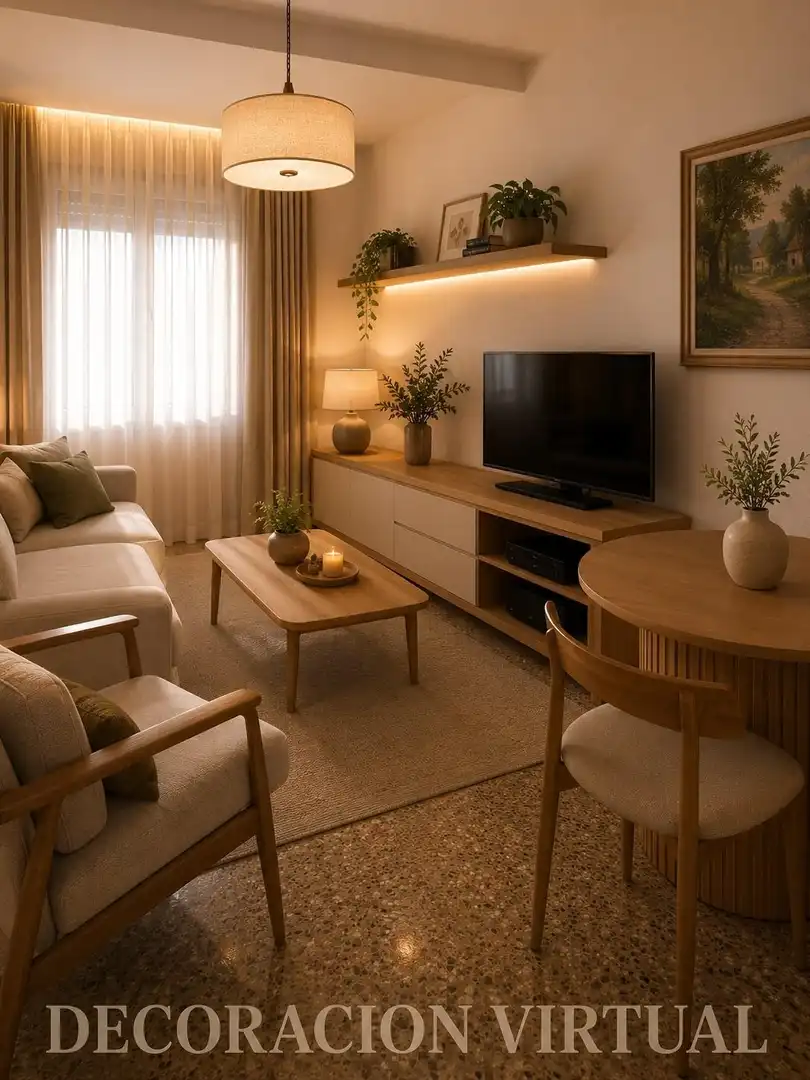 Sala de estar de Piso en venta en Valencia con Aire acondicionado, Jardín privado y Balcón
