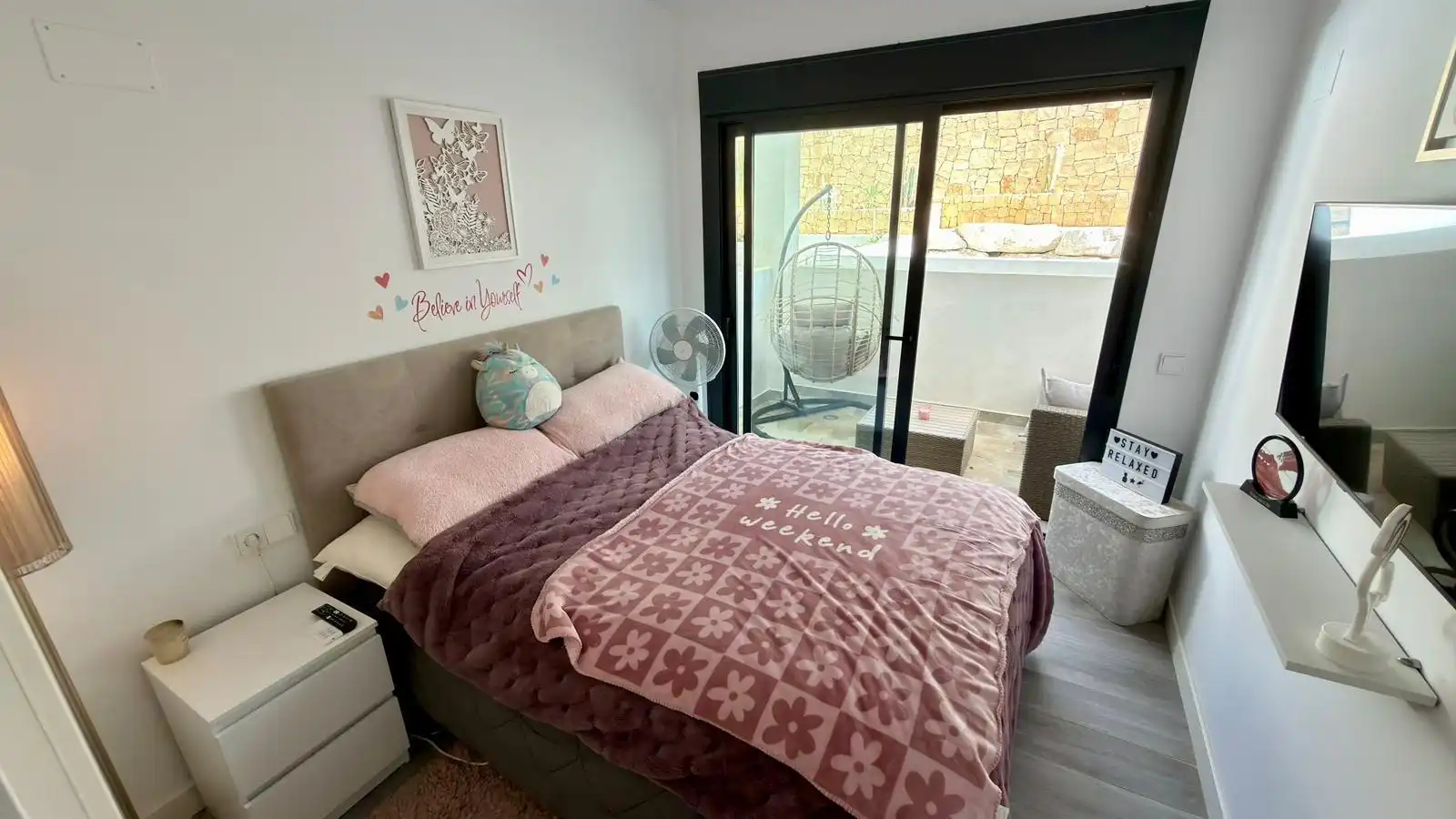 Schlafzimmer von Maisonette zum Verkauf in Finestrat mit Klimaanlage, Heizung und Privatgarten