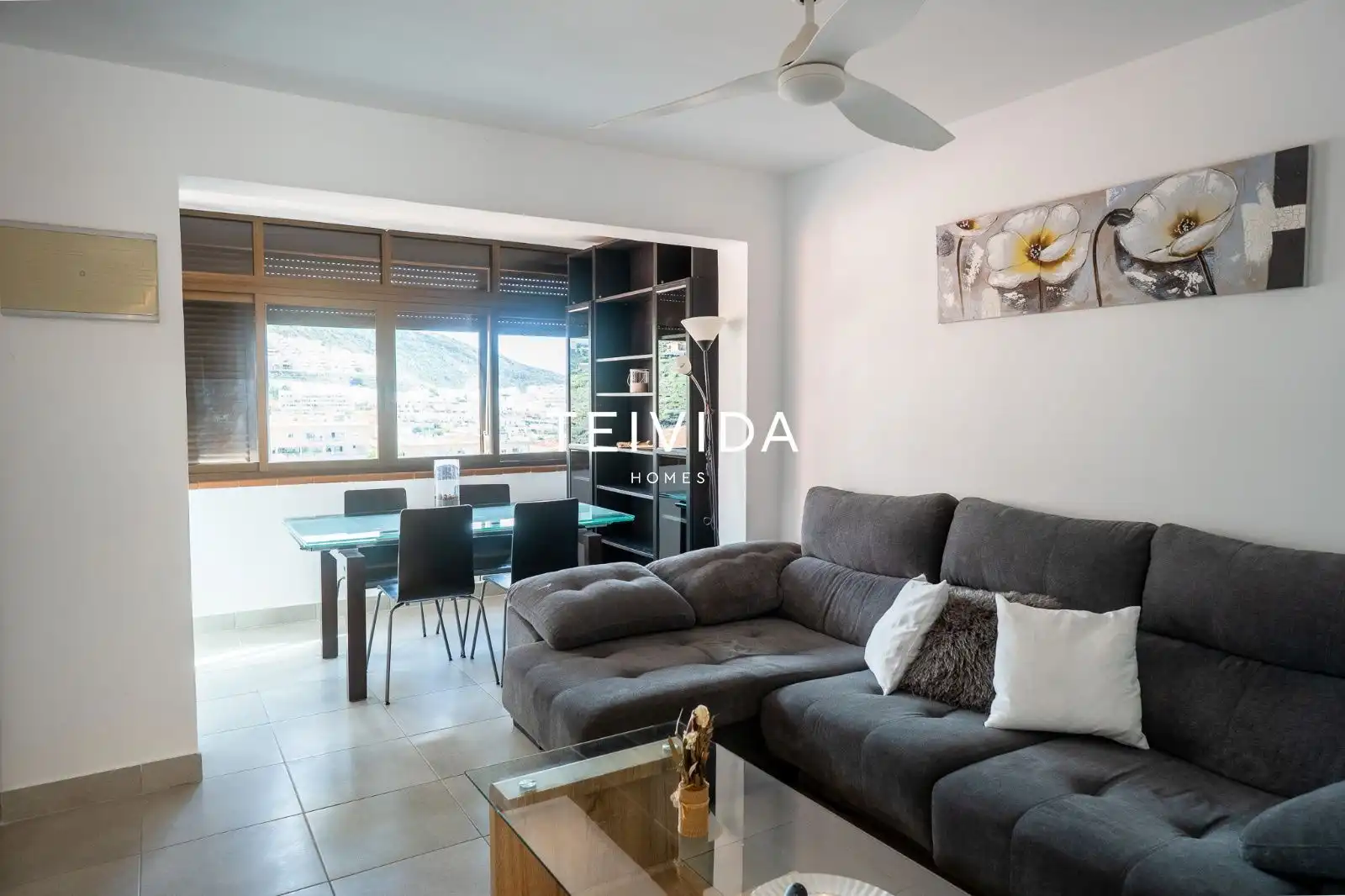Living room of Flat for rent in Adeje  with Air Conditioner, Terrace and Swimming Pool
