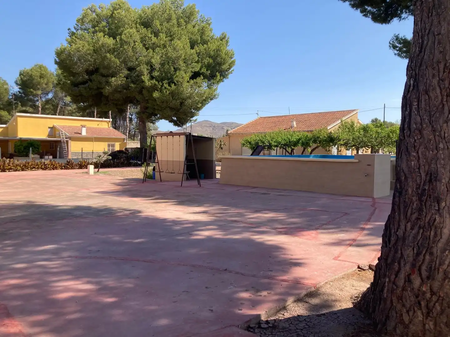 Vista exterior de Casa o chalet en venta en Villena con Jardín privado, Piscina y Amueblado