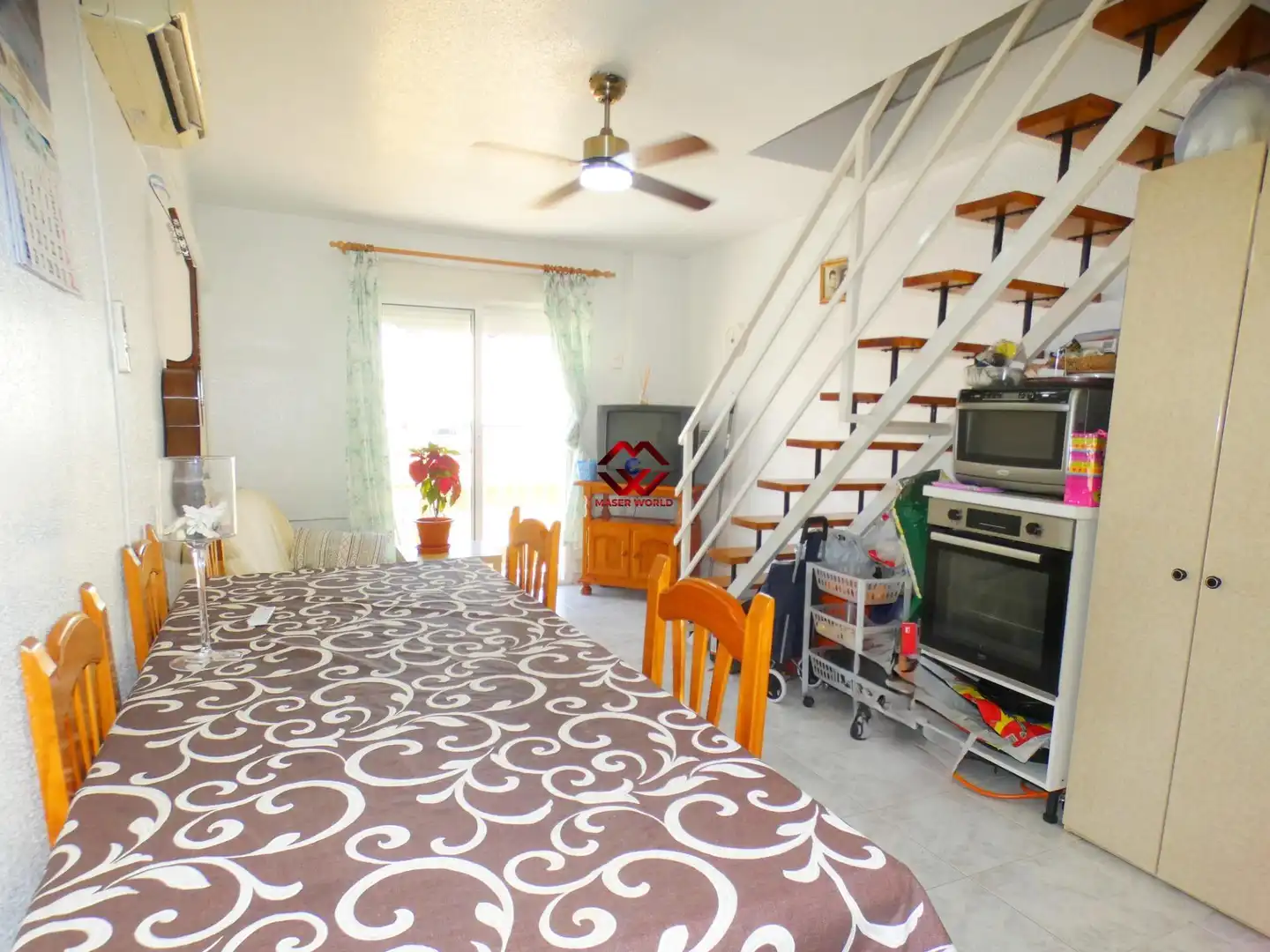 Sala de estar de Piso en venta en Mazarrón con Aire acondicionado y Balcón