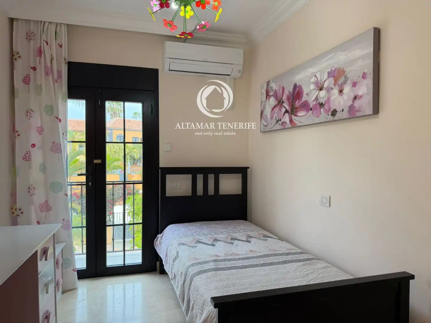 Schlafzimmer von Einfamilien-Reihenhaus zur Miete in Adeje mit Klimaanlage, Terrasse und Abstellraum