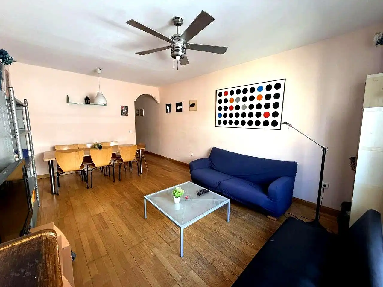 Sala de estar de Piso de alquiler en Madrid con Aire acondicionado, Calefacción y Parquet