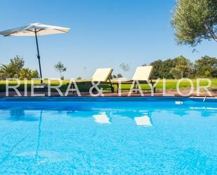 Swimming pool of Country house for sale in Llubí