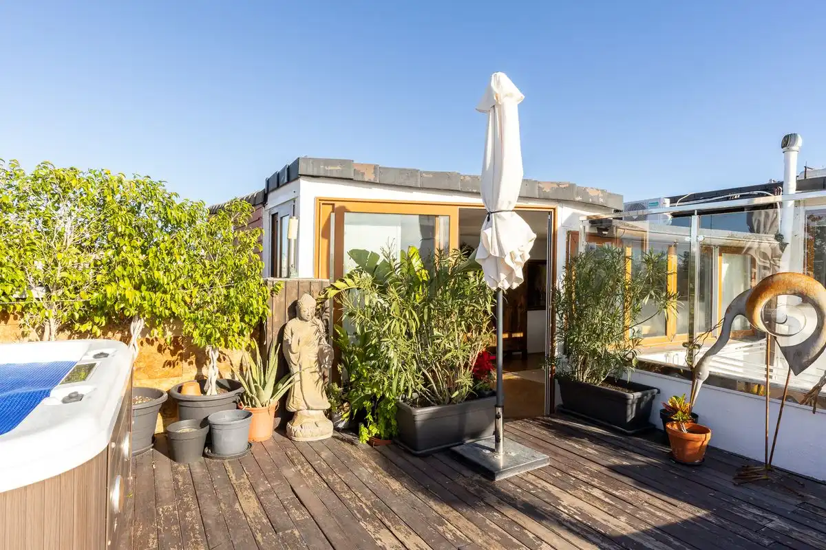 Terraza de Ático de alquiler en Valencia con Aire acondicionado, Calefacción y Terraza
