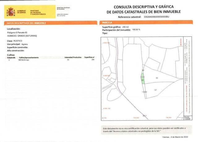Terreno en Venta en Grado