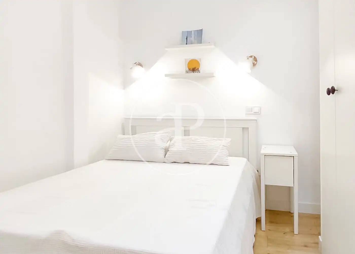 Bedroom of Flat for rent in Madrid  with Heating and Furnished