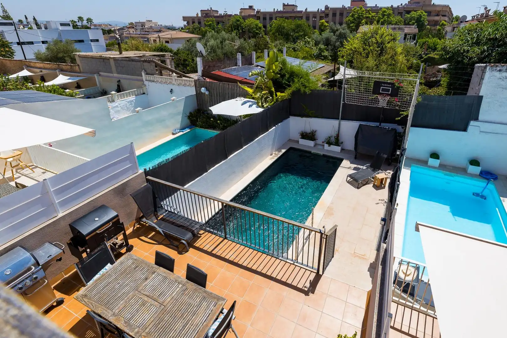 Piscina de Casa adosada en venda en  Palma de Mallorca amb Aire condicionat, Jardí privat i Terrassa