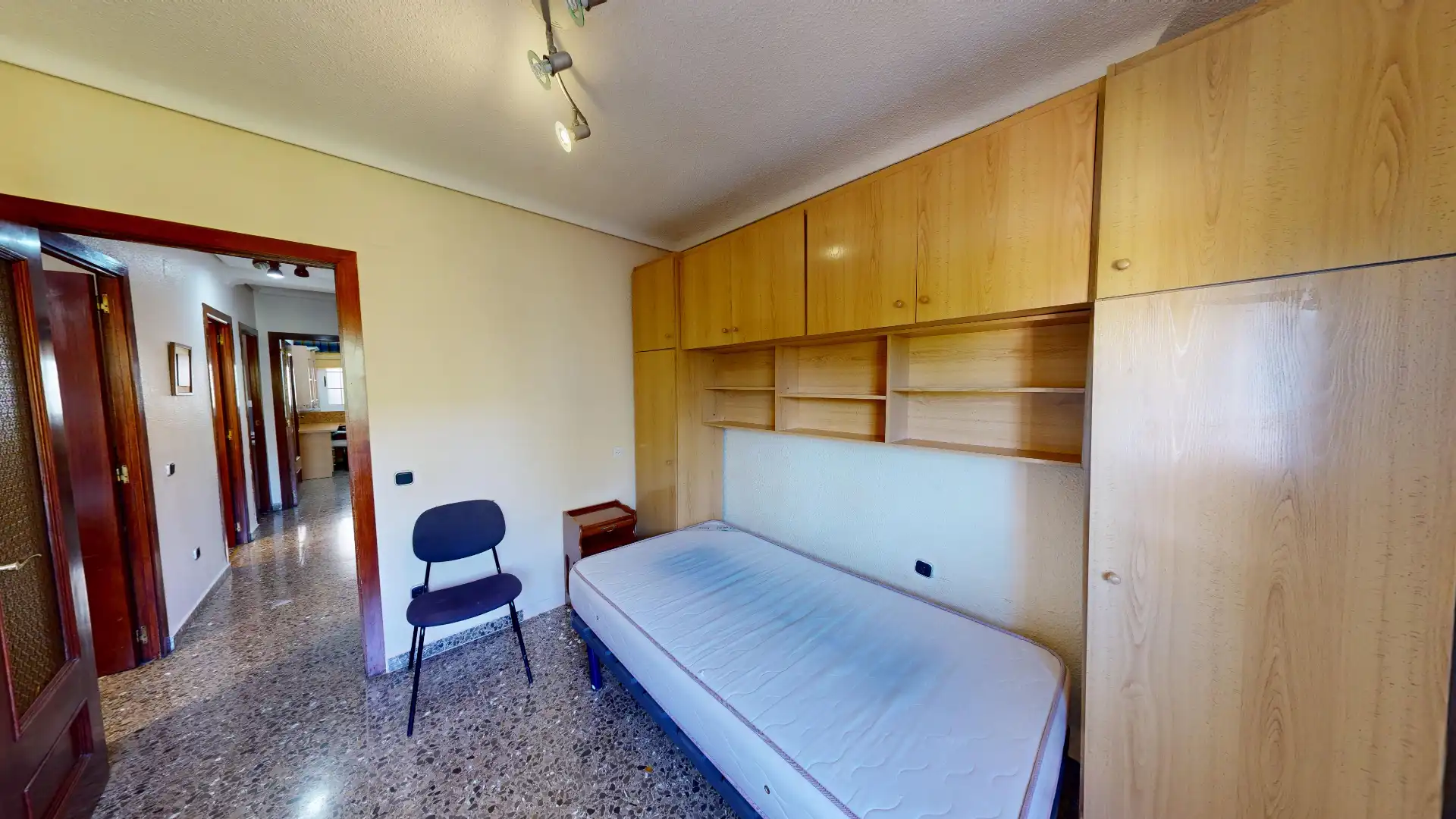 Bedroom of Flat for sale in Albacete  with Air Conditioner, Heating and Furnished