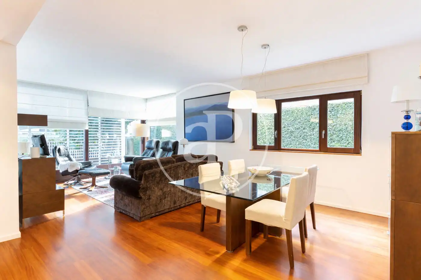 Dining room of Houses for sale in Sant Cugat del Vallès  with Air Conditioner, Heating and Private garden