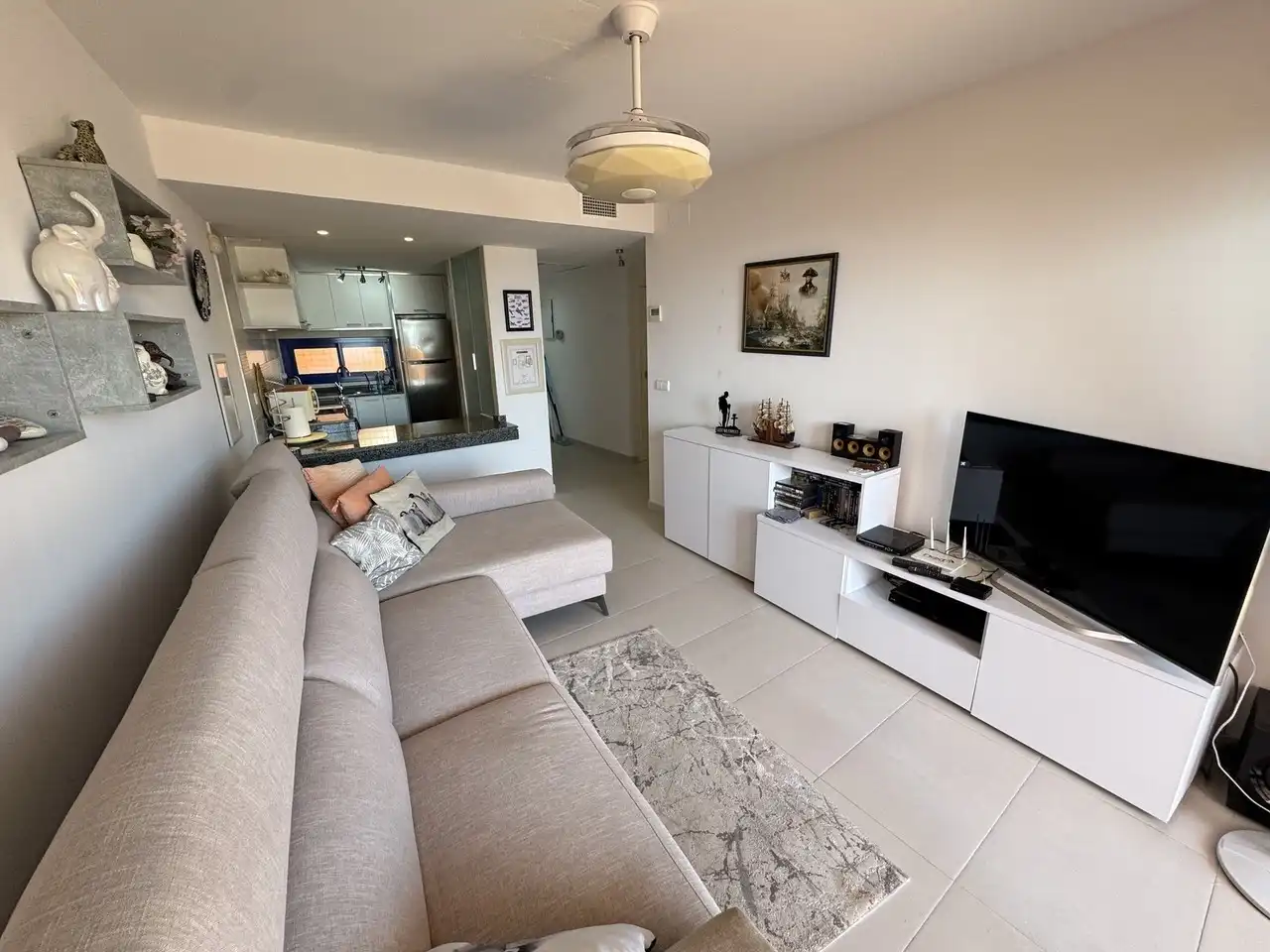 Sala de estar de Apartamento en venta en Mojácar con Aire acondicionado, Terraza y Piscina