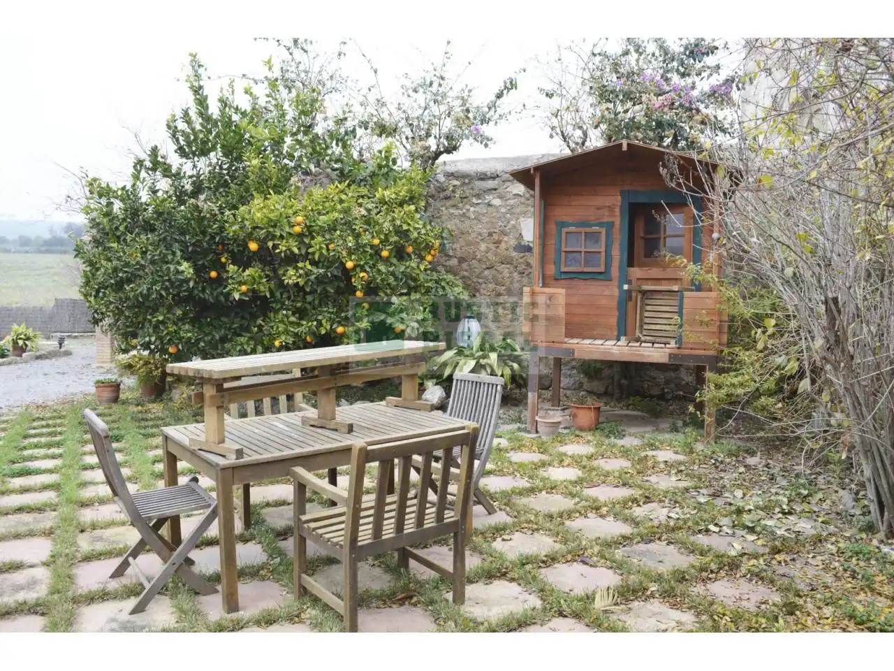Terrassa de Finca rústica en venda en La Tallada d'Empordà amb Aire condicionat, Calefacció i Jardí privat