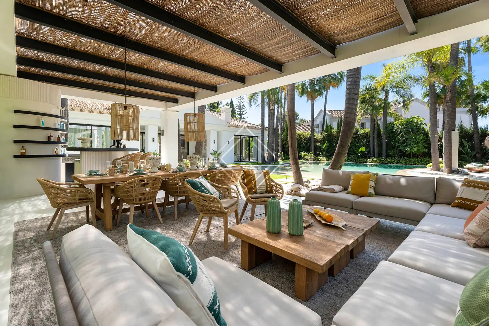 Terraza de Casa o chalet en venta en Marbella con Aire acondicionado, Jardín privado y Terraza