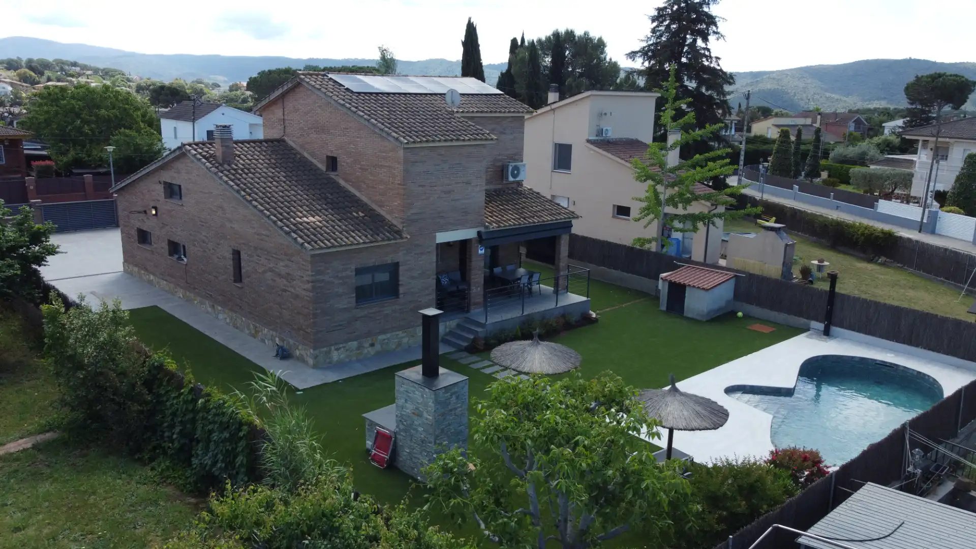 Terrace of Houses for sale in Sant Antoni de Vilamajor  with Air Conditioner, Heating and Private garden