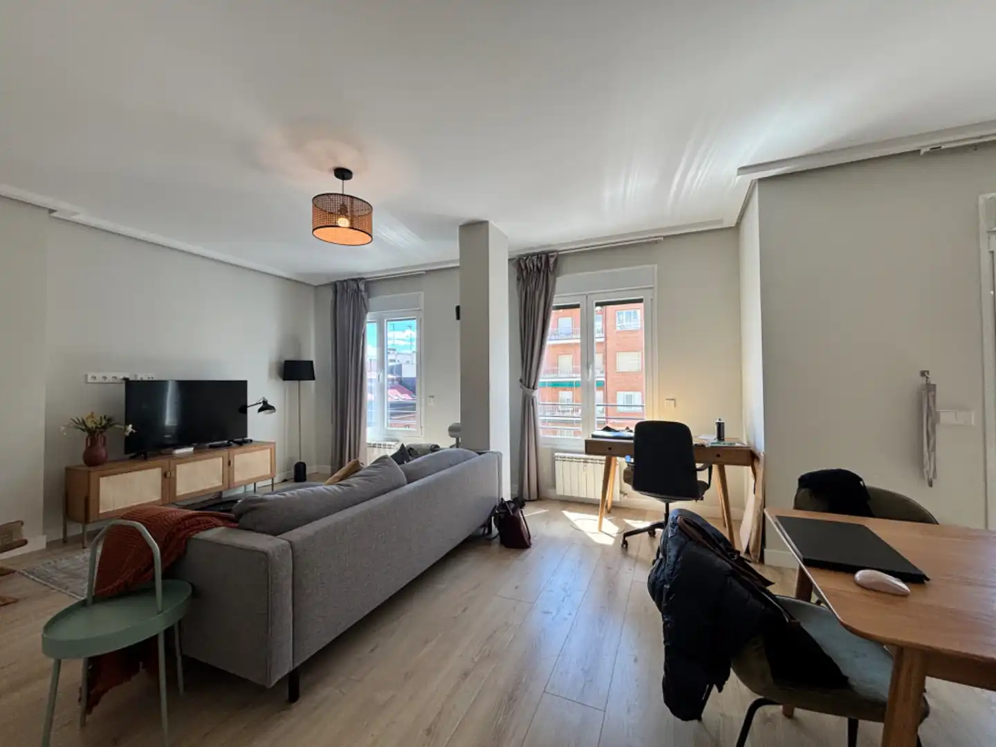 Wohnzimmer von Wohnung zur Miete in Madrid mit Klimaanlage, Heizung und Möbliert