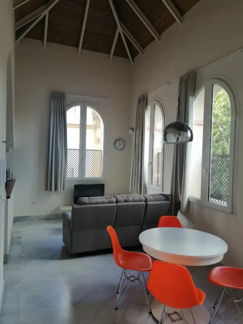 Wohnzimmer von Loft zur Miete in Sevilla mit Klimaanlage, Heizung und Terrasse