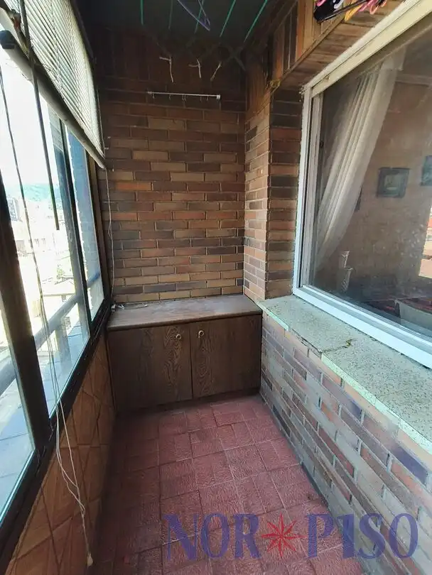 Balcony of Flat for sale in Bilbao   with Heating, Terrace and Furnished