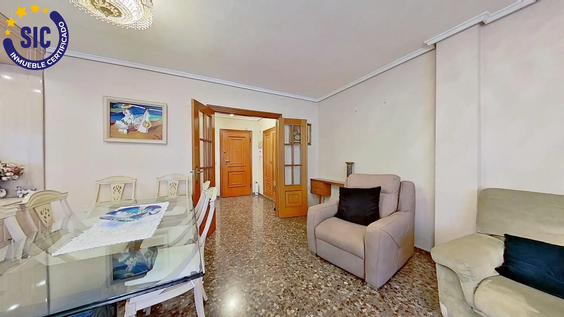 Sala de estar de Piso en venta en Valencia con Aire acondicionado, Calefacción y Balcón