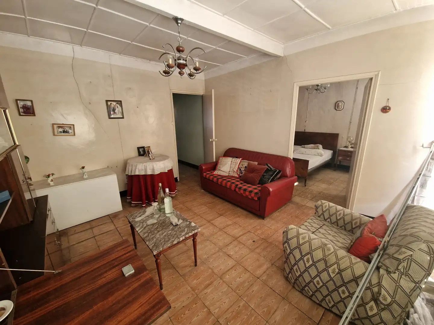 Sala d'estar de Casa adosada en venda en Narón amb Jardí privat