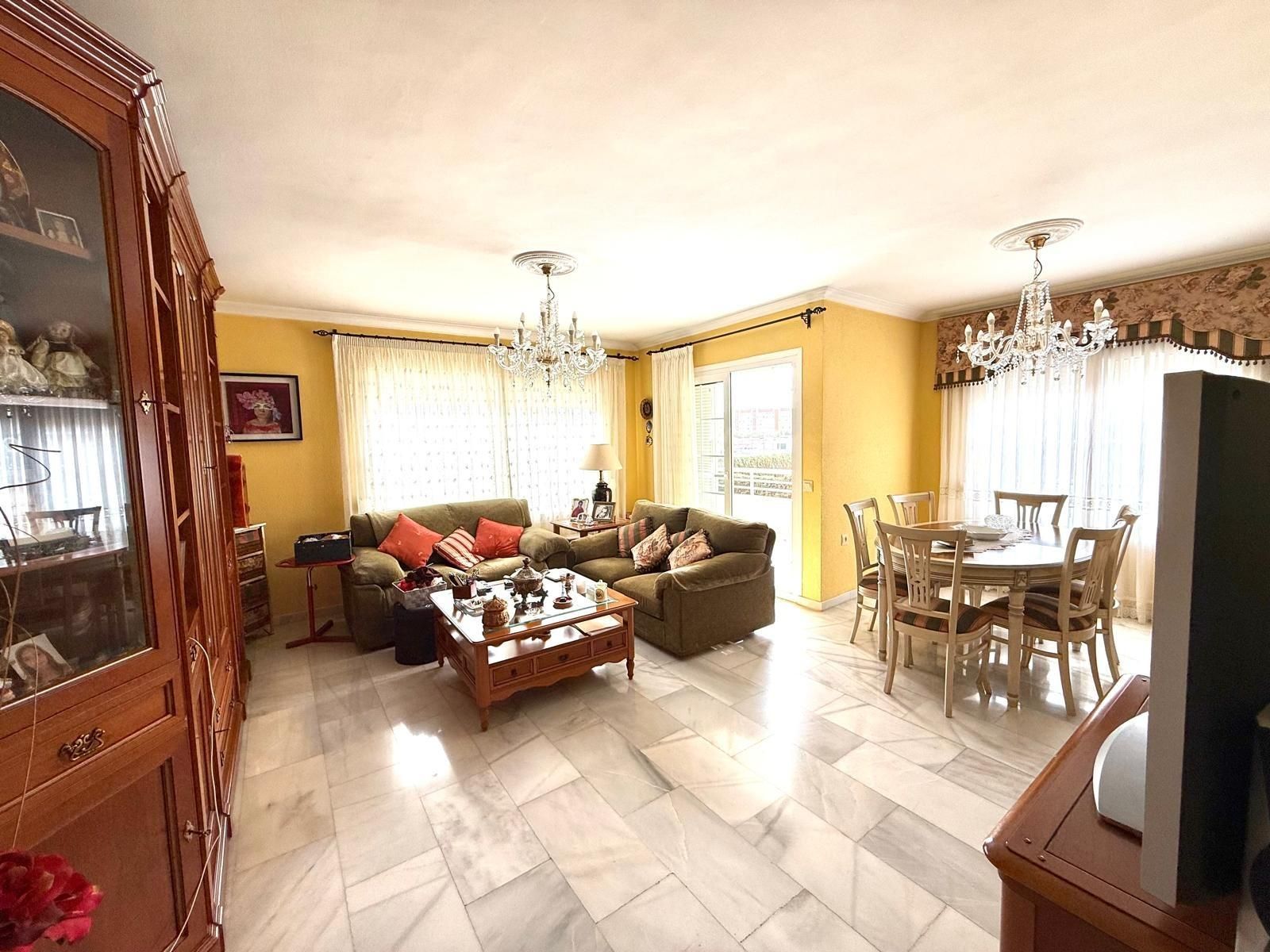 Living room of Flat for sale in Málaga Capital  with Air Conditioner and Terrace