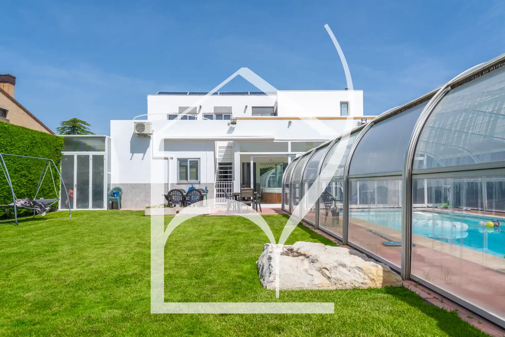 Jardín de Casa o chalet en venta en Villamayor con Aire acondicionado, Calefacción y Jardín privado