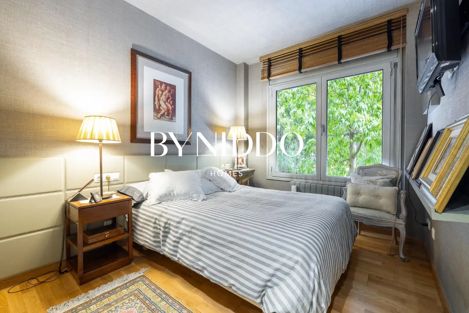 Bedroom of Flat for sale in Sant Cugat del Vallès  with Air Conditioner, Heating and Private garden