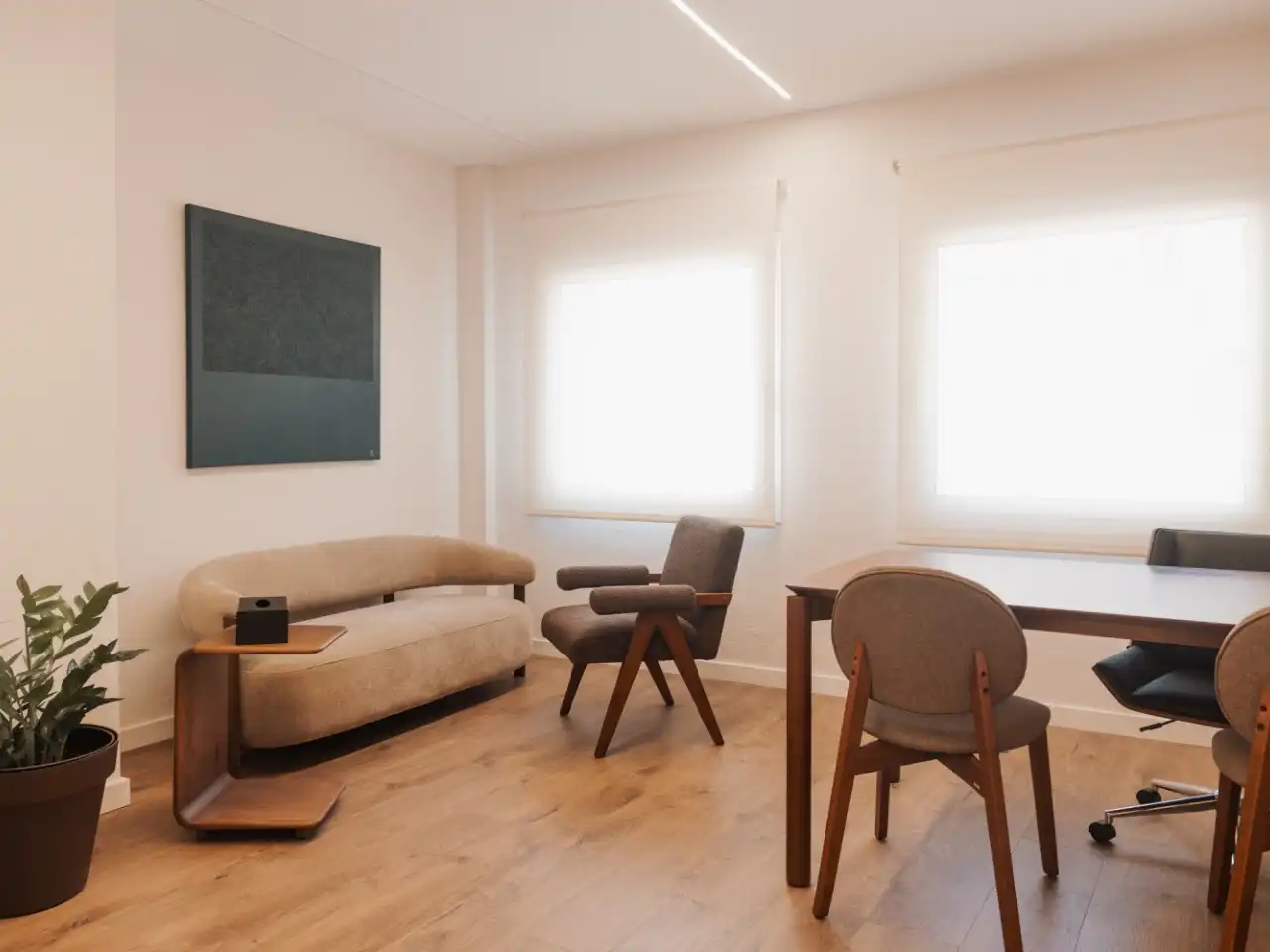 Living room of Office for rent in Granollers  with Air Conditioner, Heating and Furnished