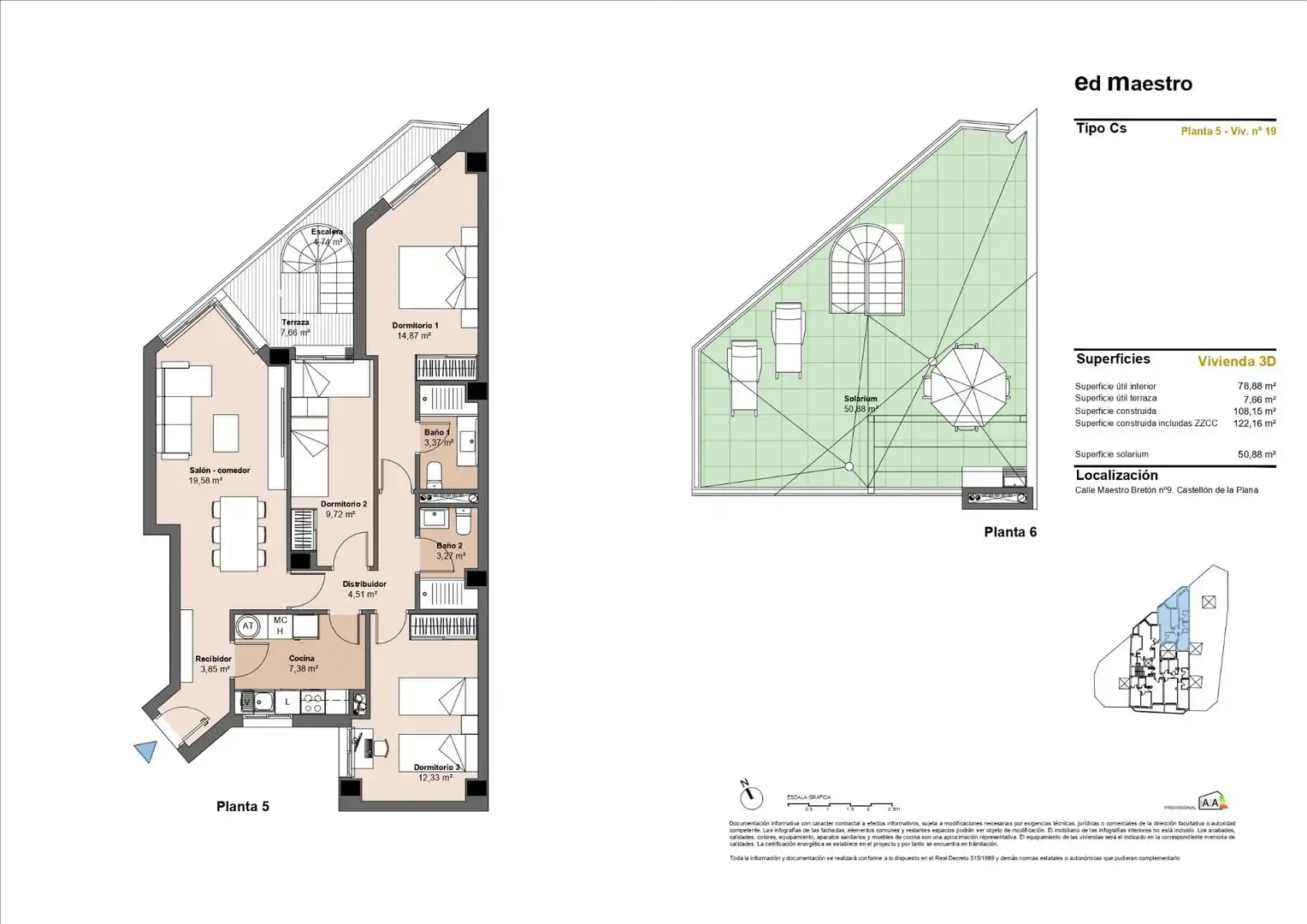 Piso con ascensor en venta en Sur, imagen 2