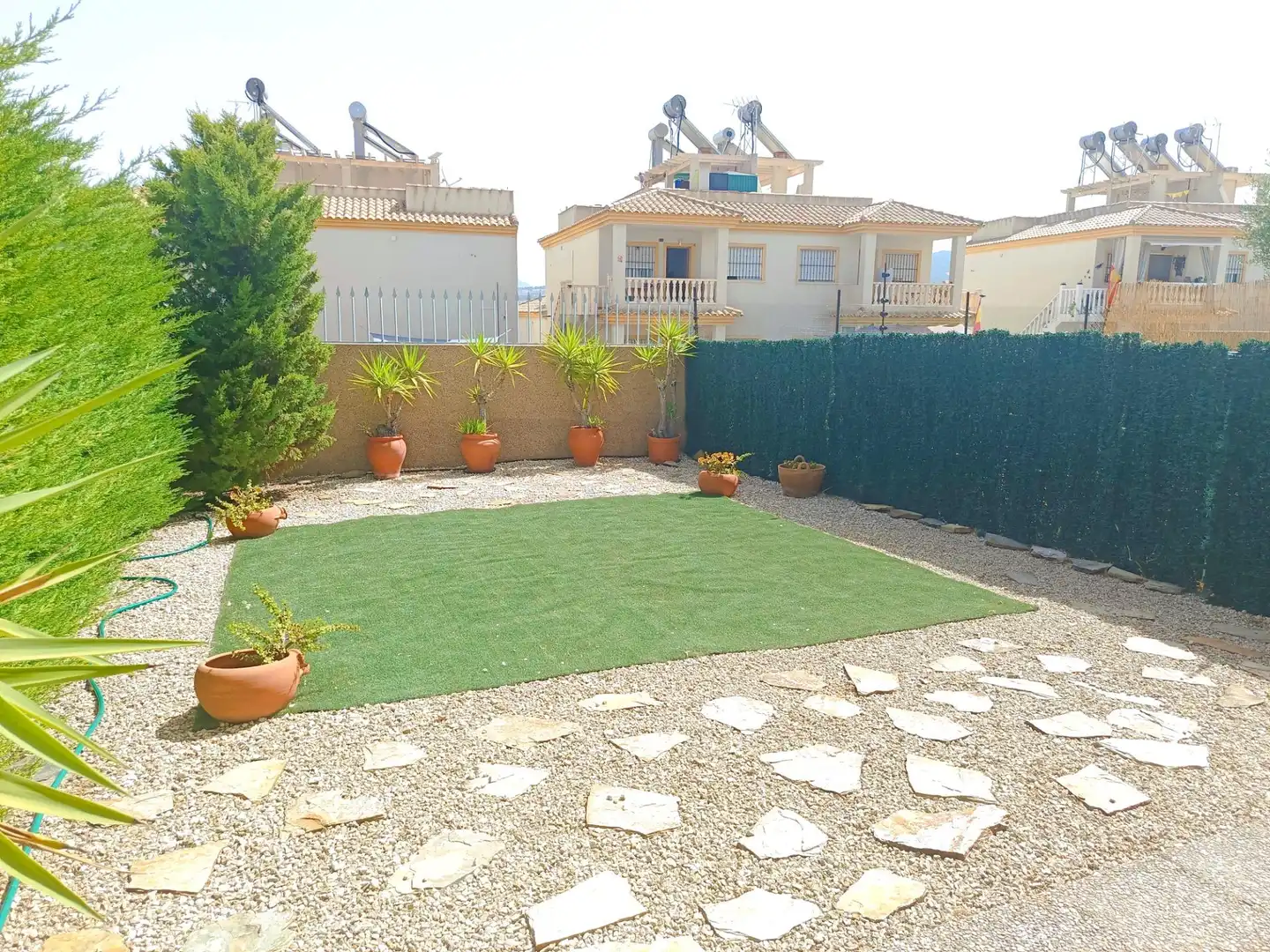 Terrassa de Casa adosada en venda en Castalla amb Jardí privat, Terrassa i Moblat