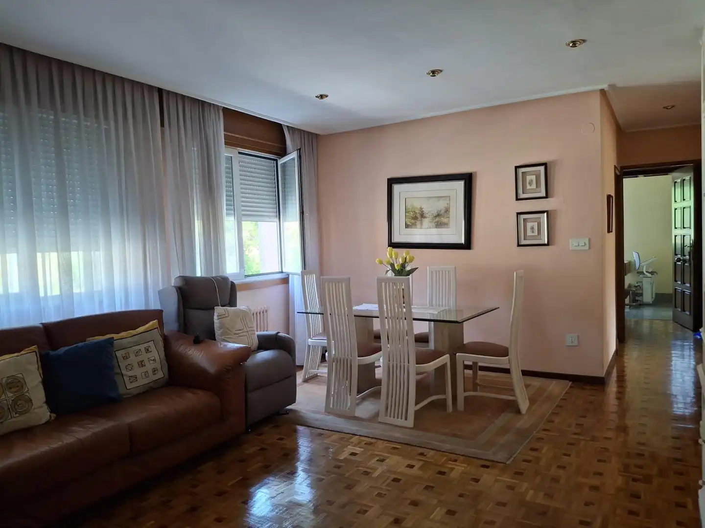 Living room of Houses for sale in Ourense Capital   with Air Conditioner, Heating and Private garden