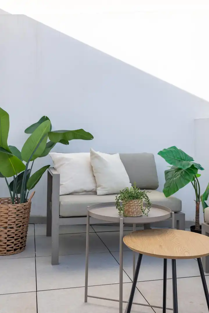 Sala de estar de Ático en venta en Manises con Aire acondicionado, Terraza y Piscina comunitaria