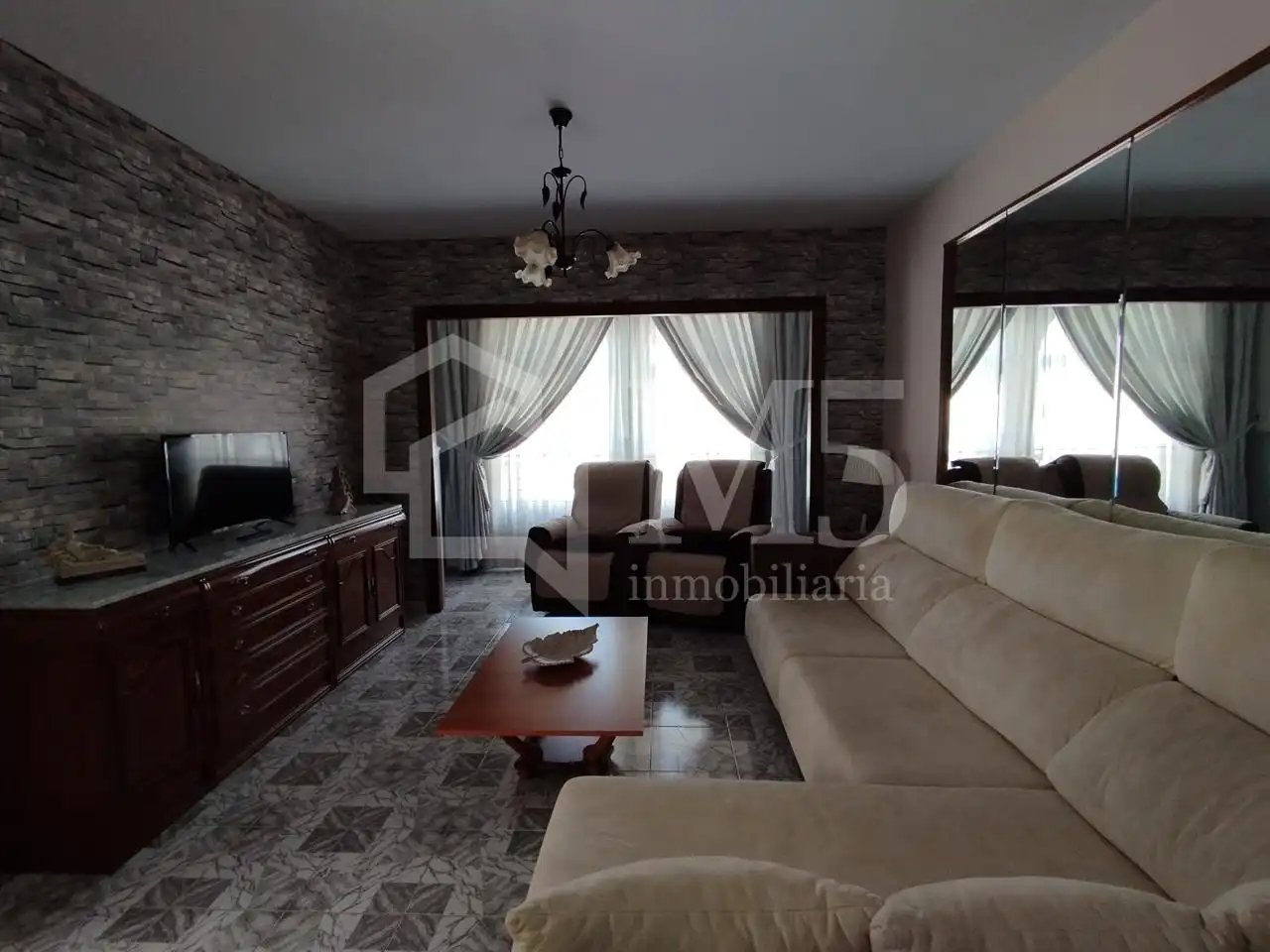 Wohnzimmer von Wohnung zum Verkauf in Nerja mit Klimaanlage, Terrasse und Möbliert