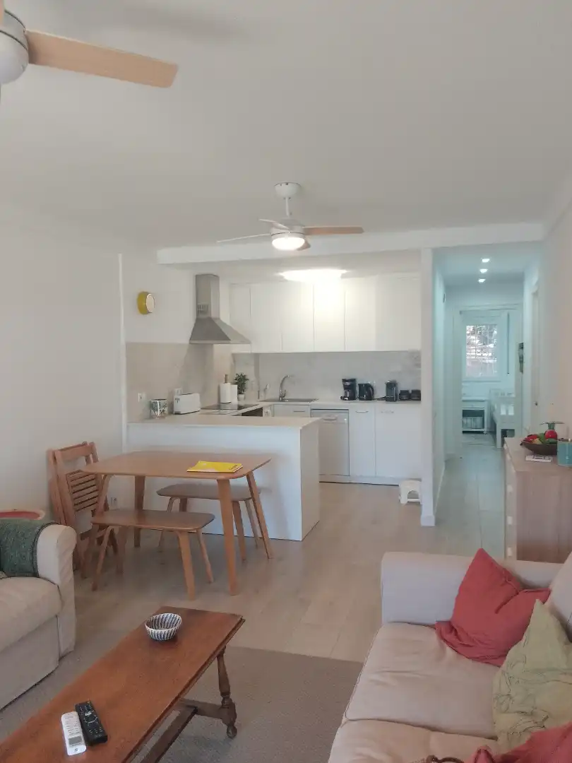 Cuina de Apartament en venda en Mont-roig del Camp amb Aire condicionat, Jardí privat i Terrassa
