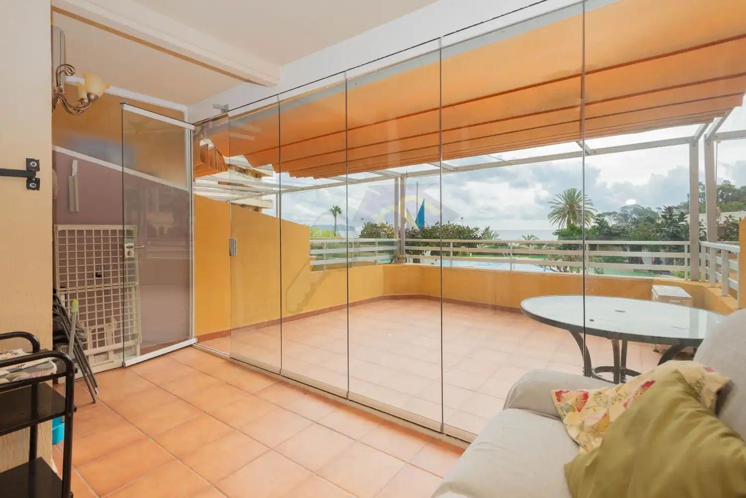 Terrace of Apartments for sale in Calpe / Calp  with Air Conditioner, Heating and Furnished