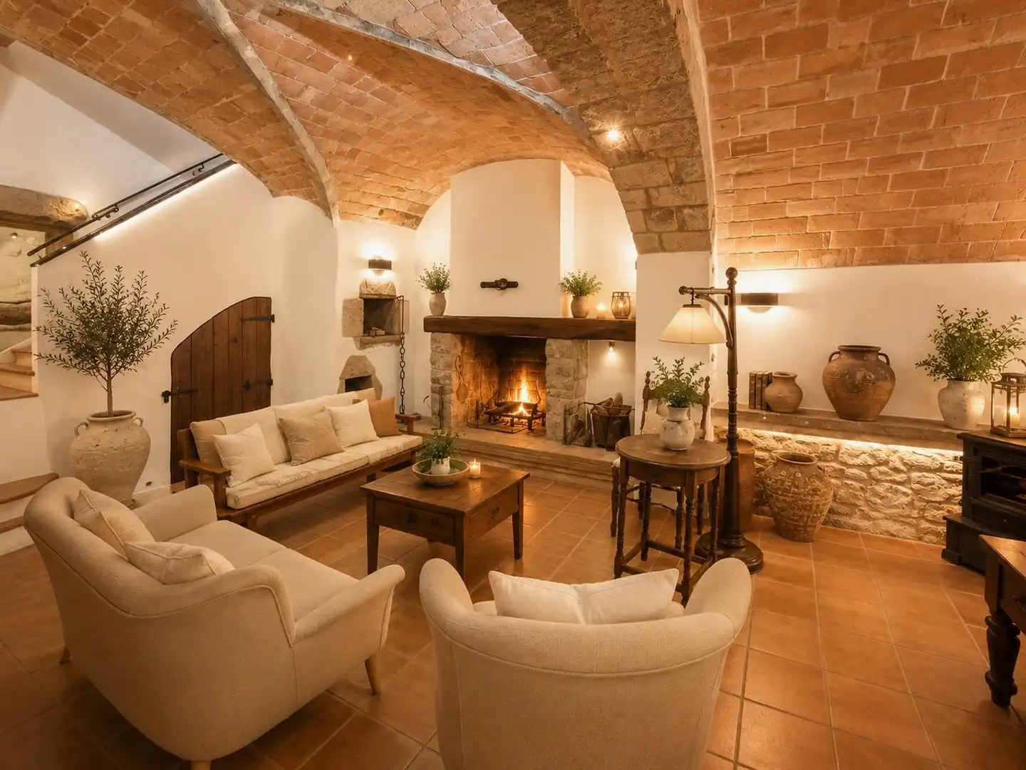 Sala de estar de Finca rústica en venta en Vilablareix con Calefacción, Trastero y Balcón