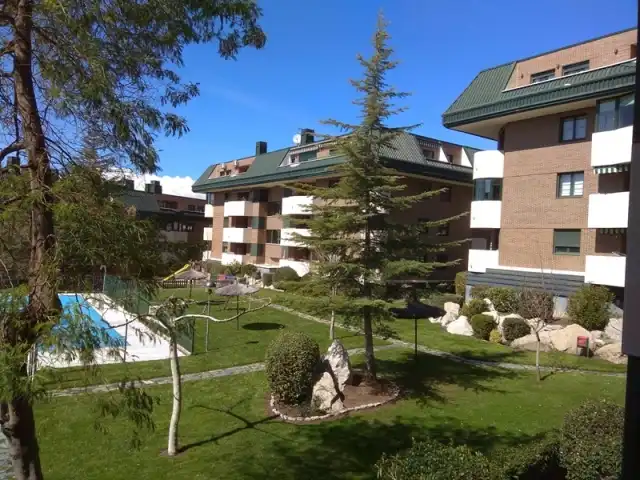 Exterior view of Flat for sale in Collado Villalba  with Heating, Parquet flooring and Terrace