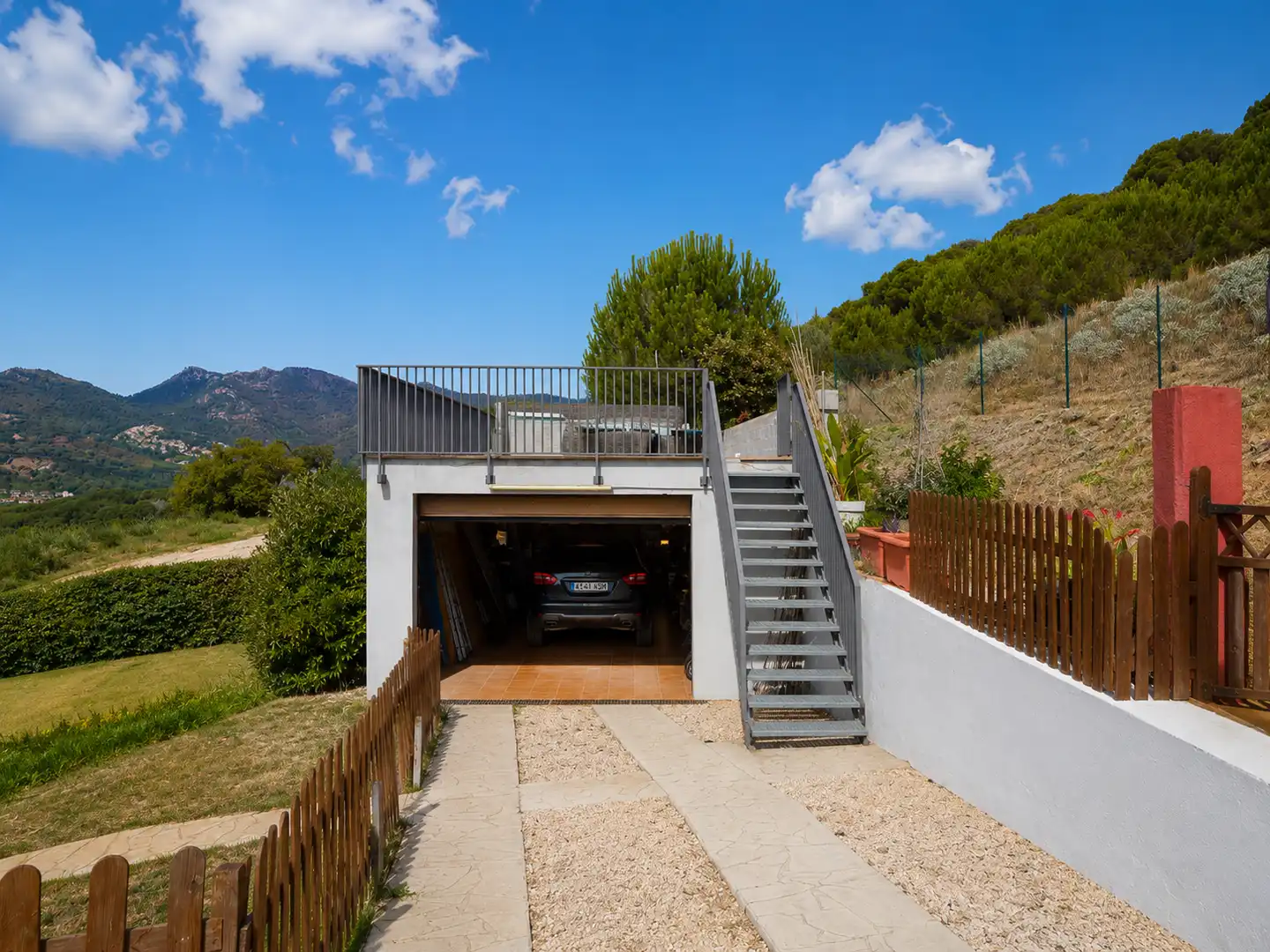 Parking of Country homes for sale in Argentona  with Air Conditioner, Heating and Private garden