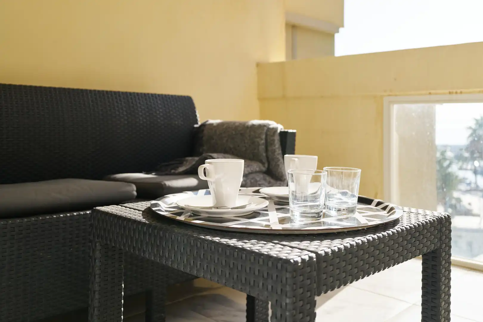 Terrasse von Wohnungen zum Verkauf in Marbella mit Klimaanlage, Möbliert und Balkon