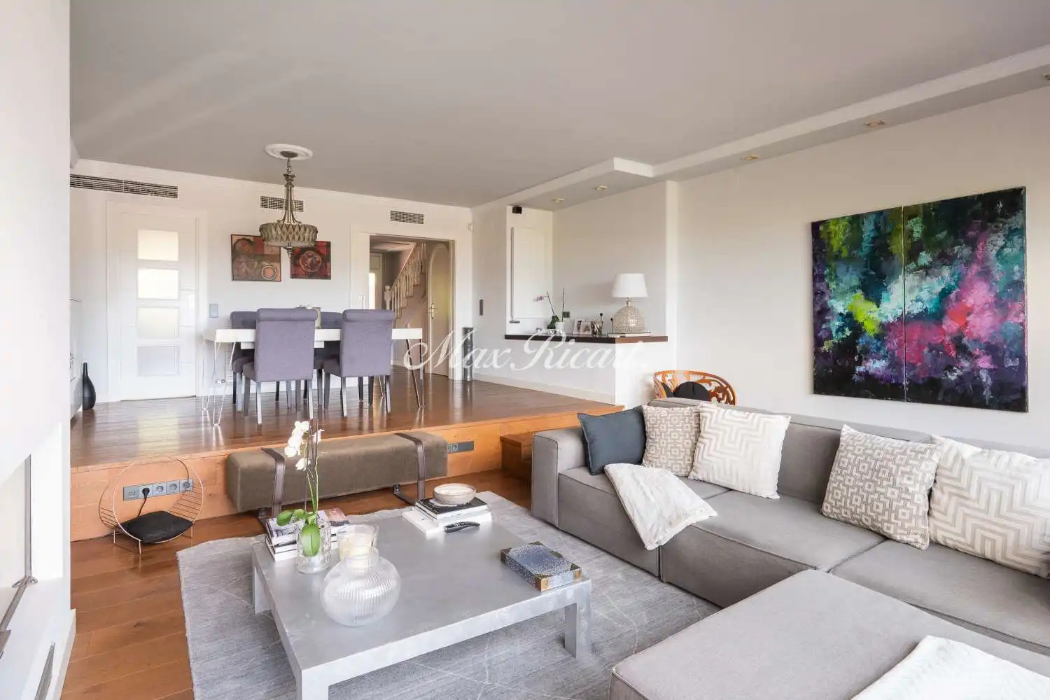 Living room of Houses for rent in Sant Just Desvern  with Air Conditioner, Heating and Terrace