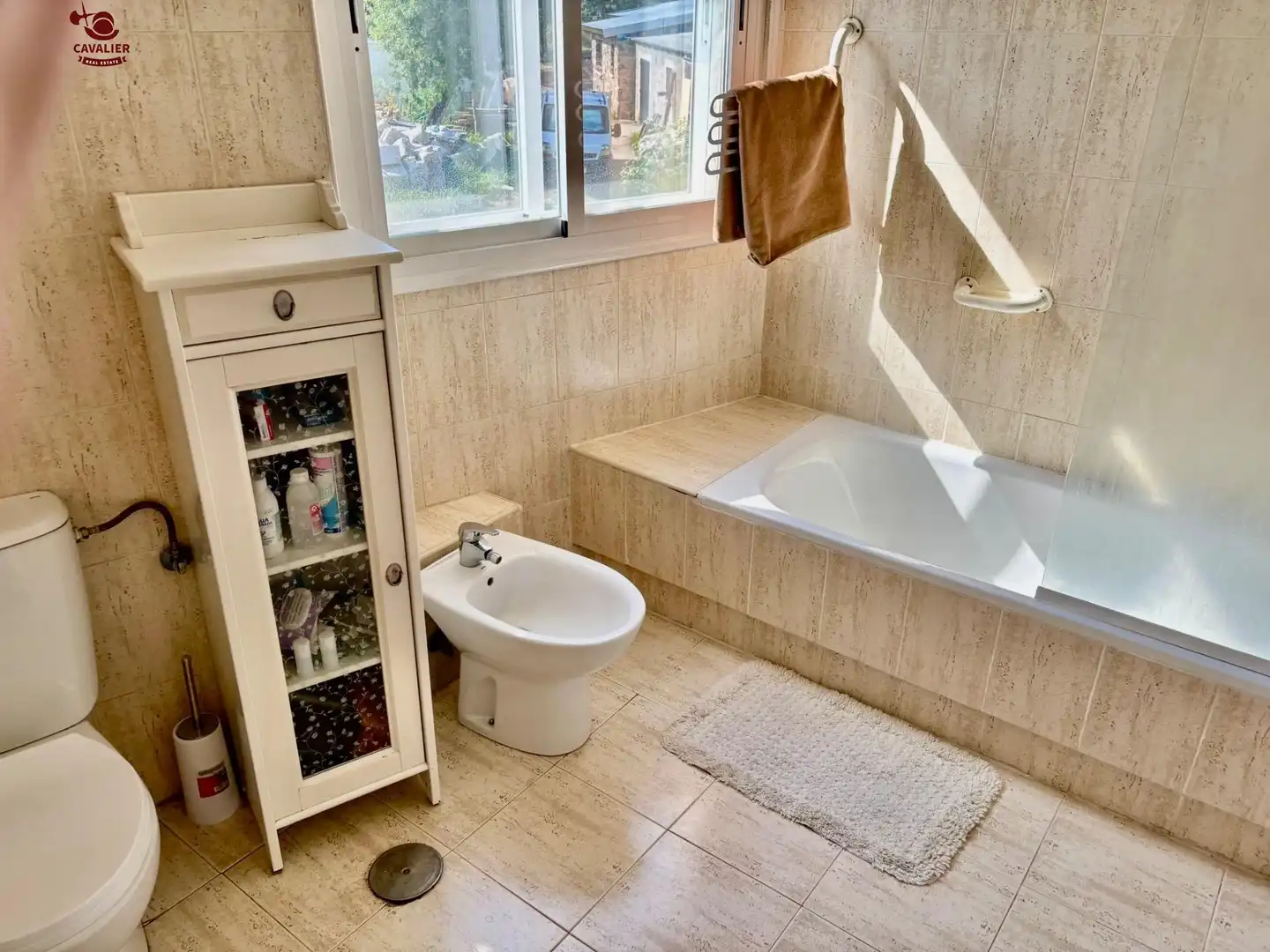 Bathroom of Flat for rent in Los Molinos  with Heating, Private garden and Furnished