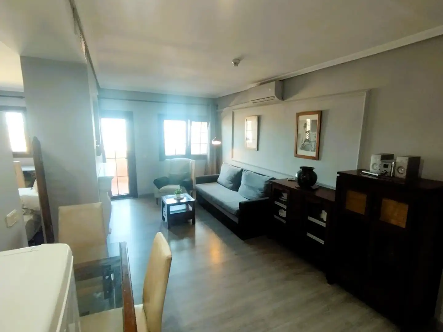 Sala de estar de Estudio en venta en San Fernando con Aire acondicionado, Terraza y Amueblado